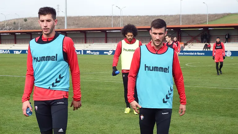 David García y Oier Sanjurjo en Tajonar