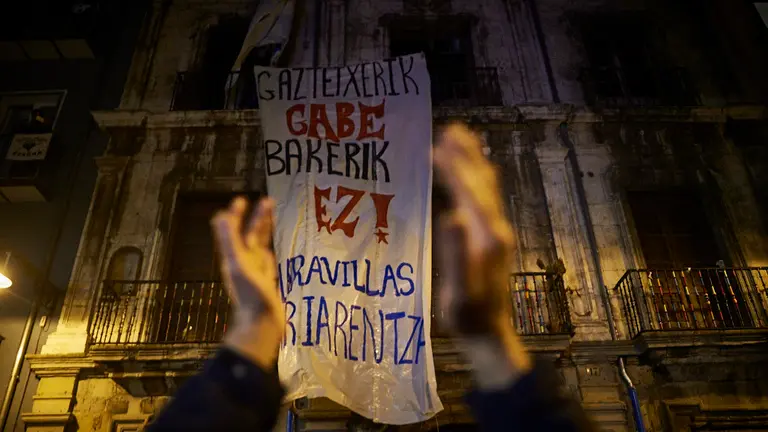 Manifestación y reokupación del Palacio del Marqués de Rozalejo. MIGUEL OSÉS 10