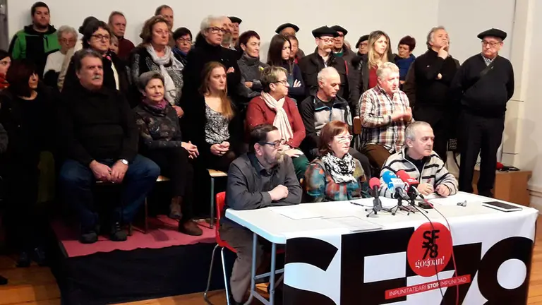 Varios miembros de la asociación Sanfermines 78. EUROPA PRESS