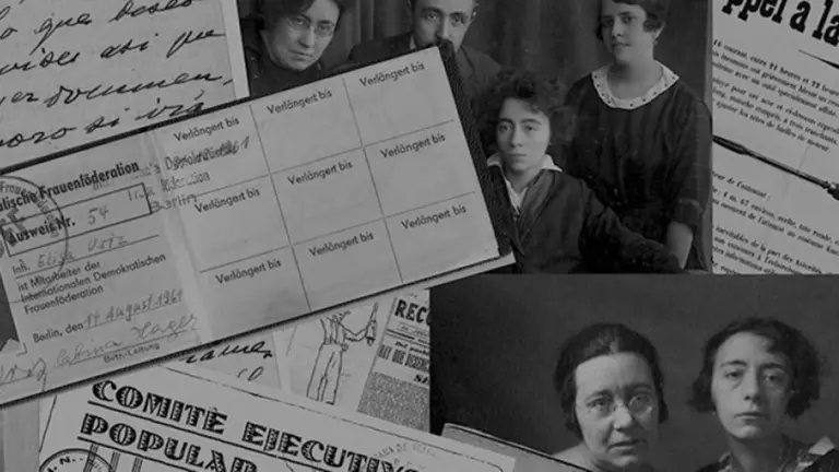 Una imagen de las hermanas Pepita y Elisa Úriz Pi, las dos navarras precursoras de la renovación pedagógica de principios del siglo XX Foto FESP UGT