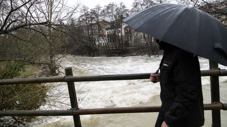 El río Arga a su paso por Huarte (01). IÑIGO ALZUGARAY