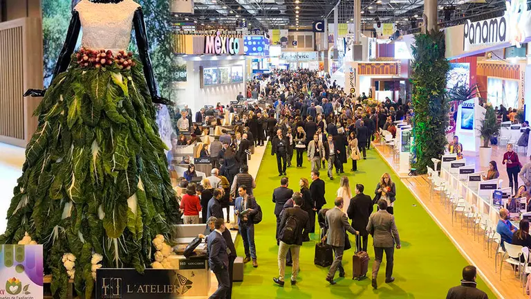 Imagen del vestido de novia compuesto por verduras y diseñado por L'atelier de Tudela para exponerse en el stand de Navarra en Fitur INSTAGRAM ARCHIVO