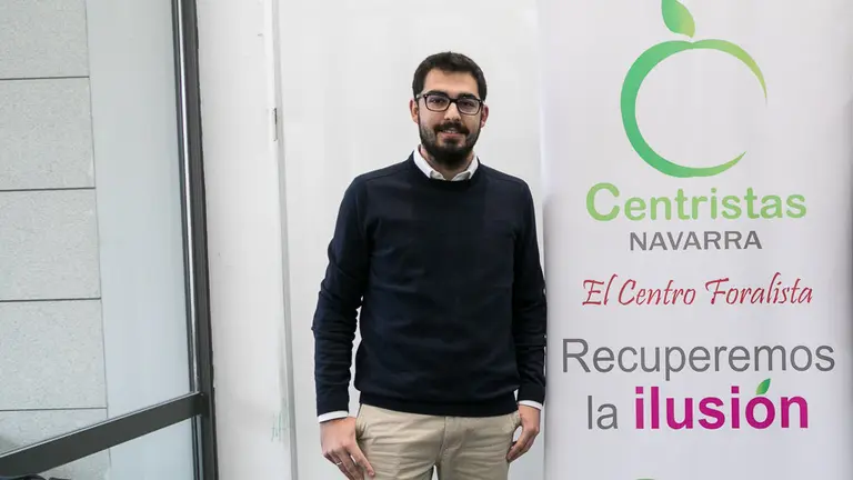 Javier López y Julen Sesma, candidatos dela Coalición de Centro Democrático-Centristas de Navarra (CCD) . IÑIGO ALZUGARAY (2)