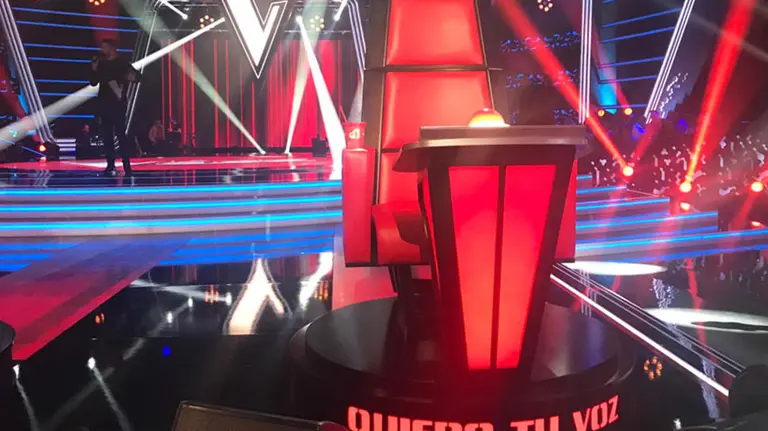 Imagen del nuevo plató de La Voz en Antena 3, el programa al que volverá Melendi como coach en su edición infantil en Antena 3 Foto ANTENA 3
