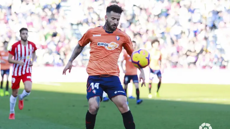 Partido entre el Almería y Osasuna en el Estadio de los Juegos Mediterráneos. LALIGA 123