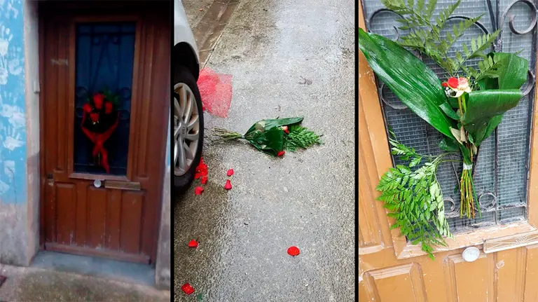 Destrozos en el homenaje a la memoria de Jesús Ulayar en Echarri Aranaz TWITTER (@NULAYAR)