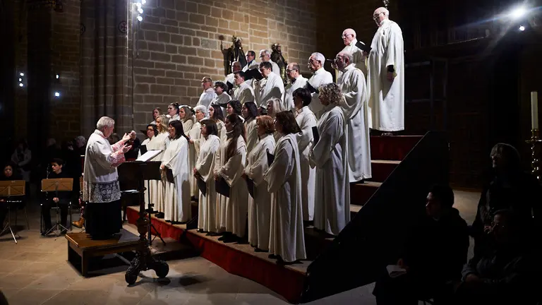 Eucaristía en la Catedral de Pamplona por el Cardenal y arzobispo emérito de Pamplona Fernando Sebastián. MIGUEL OSÉS 10