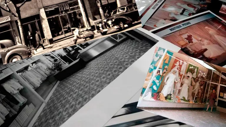 Varias fotografías antiguas de Piedad, en Pamplona. CEDIDAS