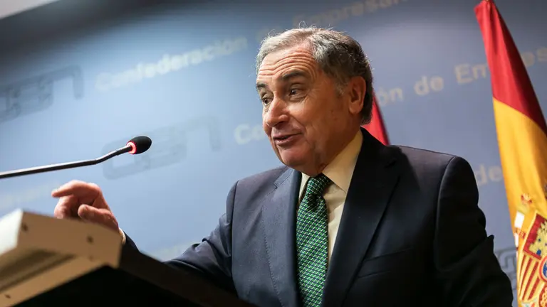 José Antonio Sarría, reelegido presidente de la Confederación de Empresarios de Navarra (26). IÑIGO ALZUGARAY