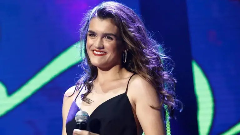 La cantante navarra Amaia Romero durante una de sus actuaciones musicales Archivo EFE