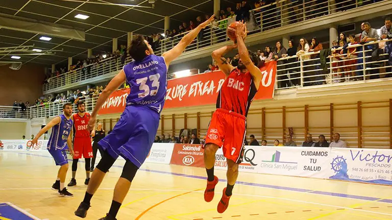 Partido del Basket Navarra en el pabellón Arrosadía. Twitter B. Navarra