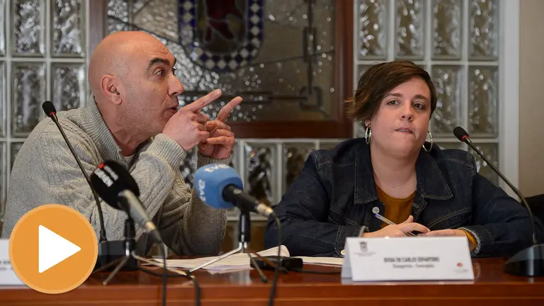 Primer pleno después de que los concejales Fran Espinosa y José Antonio Beloqui tuvieran una trifulca en Huarte