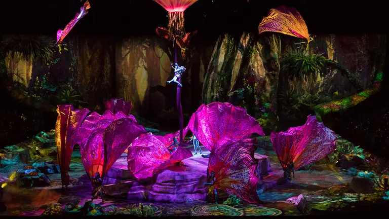 Espectáculo 'Toruk, el primer vuelo' de Cirque du Soleil en el Pabellón Navarra Arena de Pamplona (61). IÑIGO ALZUGARAY