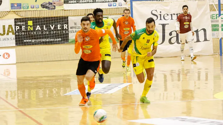 Partido entre el Jaén FS y el Ribera Navarra. Cedida.