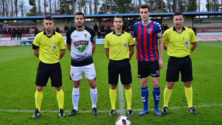 Partido Leioa - Tudelano en el campo de Sarriena. Twitter SD Leioa.