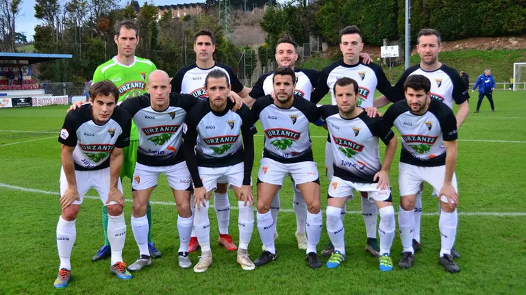 Equipo titular del Tudelano ante el Leioa en Sarriena. Twitter Leioa
