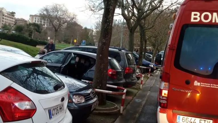 Rescate de un niño por los bomberos BOMBEROS DE NAVARRA