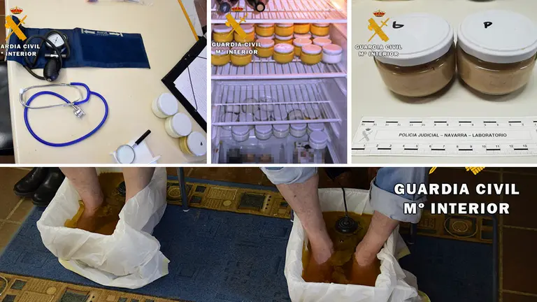 Desarticulado en la Ribera un local clandestino donde se realizaban prácticas médicas sin cualificación en la operación Gaztetu. GUARDIA CIVIL