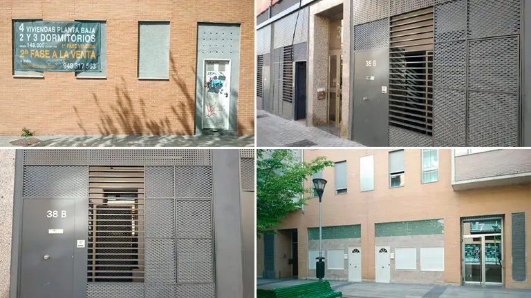 Los locales habilitados como viviendas en los bajos de diferentes zonas de Pamplona NAVARRACOM