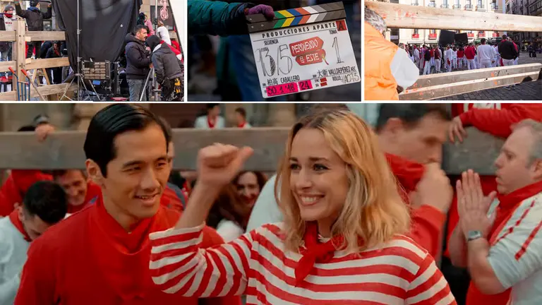 Fotograma de la película Perdiendo el este, que ambienta parte de sus tramas en los Sanfermines y se rodó en Pamplona Foto WARNER BROS ARCHIVO