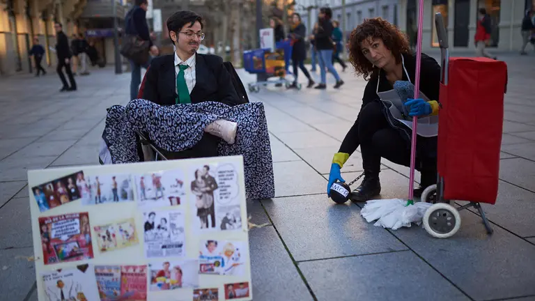 Protesta feminista en el día de San Valentín. PABLO LASAOSA 02