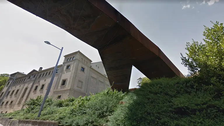 Imagen de la pasarela de Labrit en Pamplona ARCHIVO