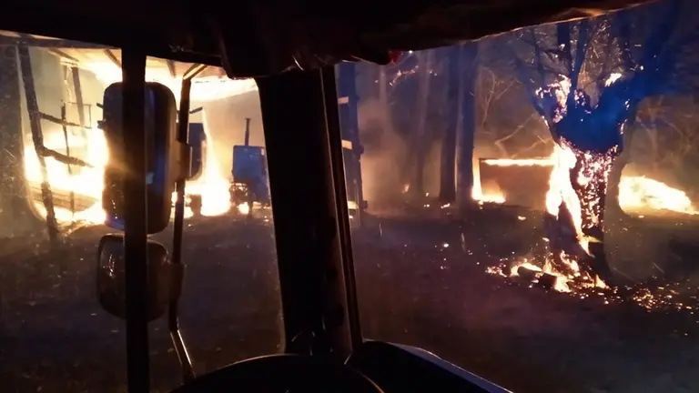 Incendio forestal en Almándoz (2) BOMBEROS DE NAVARRA