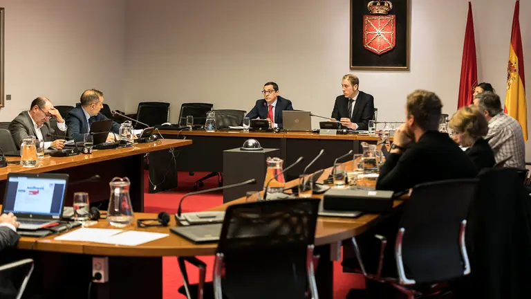 Miguel Ángel Álvarez González, administrador concursal de Álvarez Huarte Abogados, comparece en la comisión de investigación de la empresa pública Sodena (10). IÑIGO ALZUGARAY