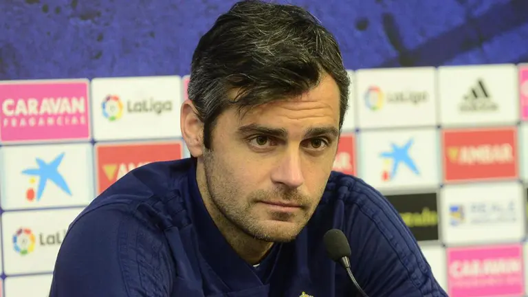 El defensa del Zaragoza Chechu Dorado en rueda de prensa TWITTER ZARAGOZA