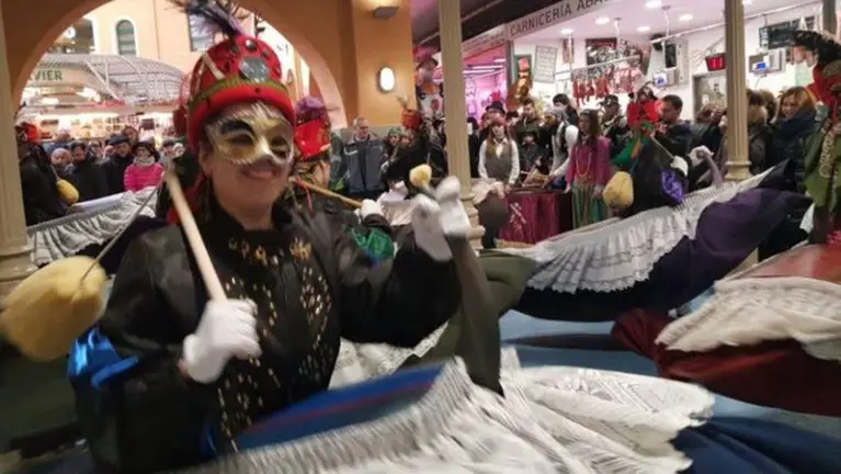 Imagen de los caldereros en el Mercado de Santo Domingo de Pamplona CEDIDA