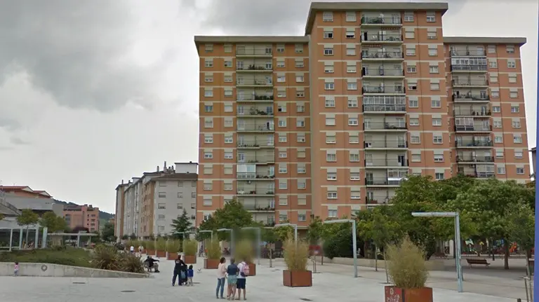 Imagen de la plaza Lapurbide en Ansoáin ARCHIVO