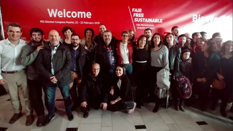 Delegación navarra en la convención celebrada en Madrid de los socialistas europeos EUROPA PRESS