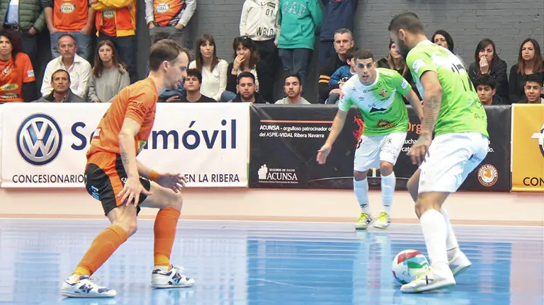 Partido de la Lnfs Ribera Navarra - Palma futsal en Tudela.