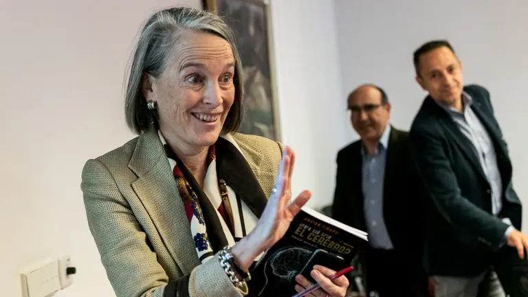 Nuria Iturriagagoitia, presidenta de Sodena en 2002, comparece en la comisión de investigación sobre las actuaciones desarrolladas por dicha empresa pública. IÑIGO ALZUGARAY