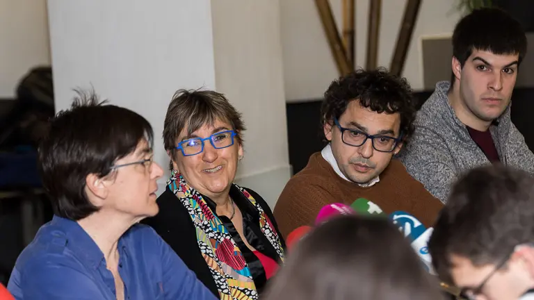 Presentación de la coalición Izquierda-Ezkerra para las elecciones autonómicas y municipales en Navarra (12). IÑIGO ALZUGARAY