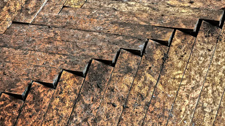 Un suelo agrietado de una vivienda en mal estado. ARCHIVO