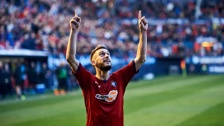 Partido entre Osasuna y Nastic correspondiente a la vigesimo octava jornada de liga. MIGUEL OSÉS