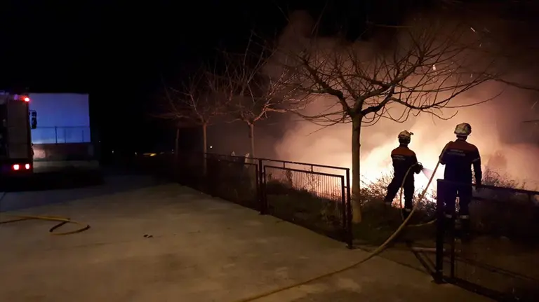 Incendio forestal en Navarra