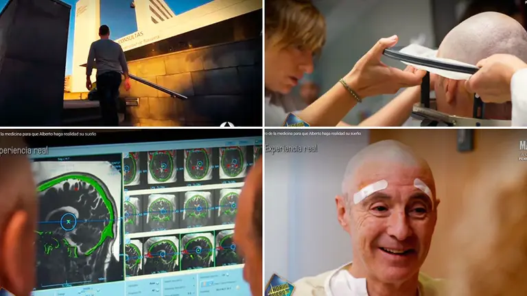 Varias imágenes del reportaje elaborado por El hormiguero en la Clínica Universidad de Navarra ANTENA 3