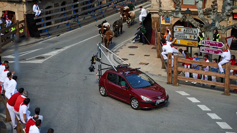 Tafalla acoge la grabación de la película de acción china 'Line Walker'. MIGUEL OSÉS 18