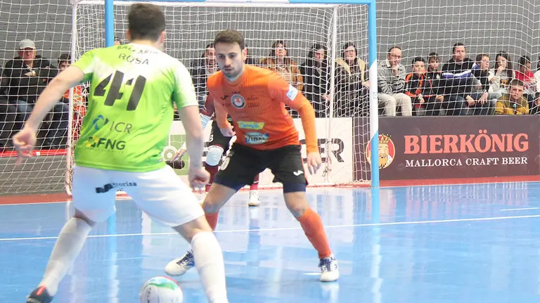 Partido del Ribera Navarra en el pabellón Ciudad de Tudela. Cedida.