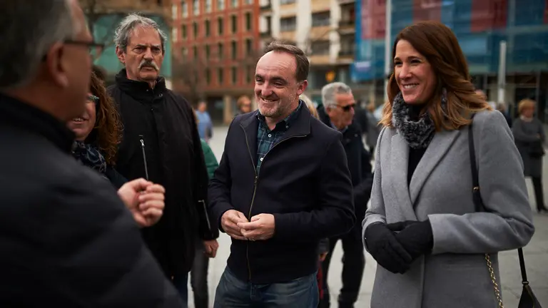 Concentración, convocada por la Asociación Navarra de Víctimas del Terrorismo (Anvite), con motivo del Día Europea de las víctimas del terrorismo. PABLO LASAOSA 2