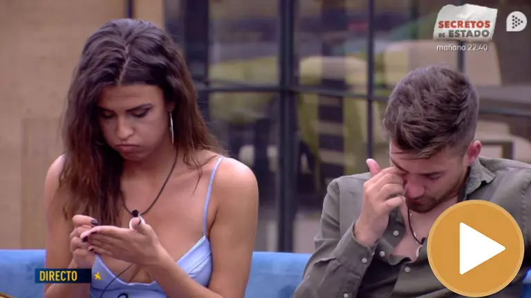 Sofía Suescun y Alejandro Albalá durante la gala GRAN HERMANO player