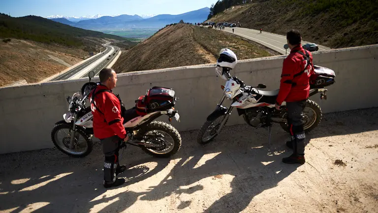 Miles de peregrinos participan en la segunda Javierada de 2019. PABLO LASAOSA 5