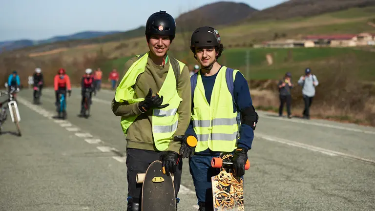 Miles de peregrinos participan en la segunda Javierada de 2019. PABLO LASAOSA 30