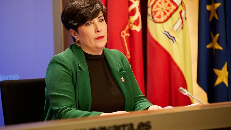 María Solana y Miguel Laparra nforman de los principales asuntos tratados en la sesión de Gobierno de Navarra (13). IÑIGO ALZUGARAY