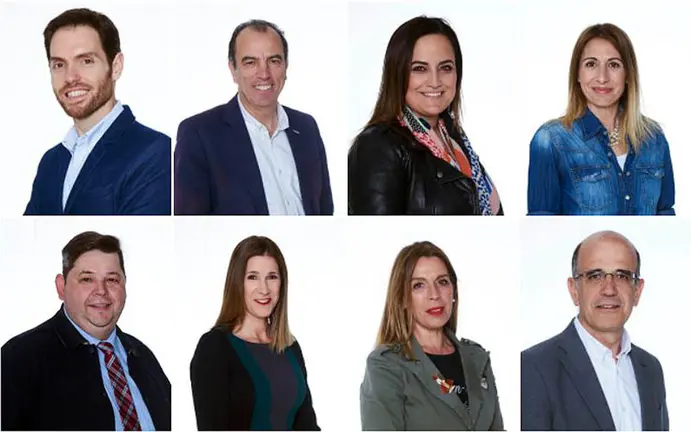 Los candidatos de Navarra Suma al Congreso y al Senado.