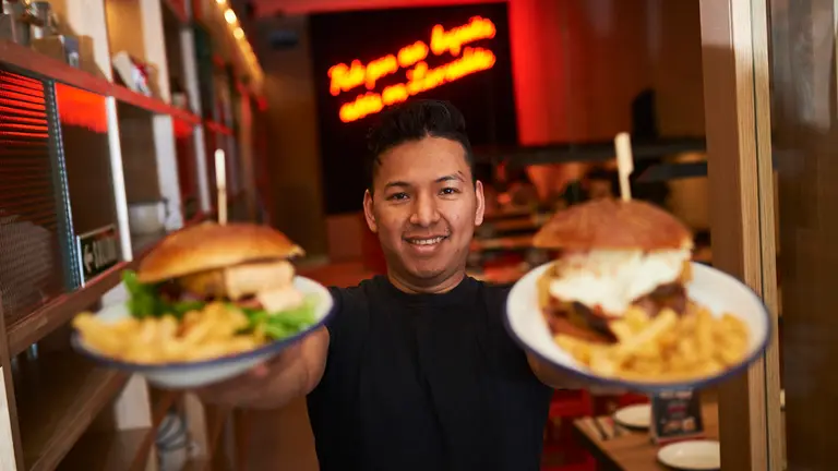 Restaurante de hamburguesas _La Mudita_ de Pamplona. PABLO LASAOSA04