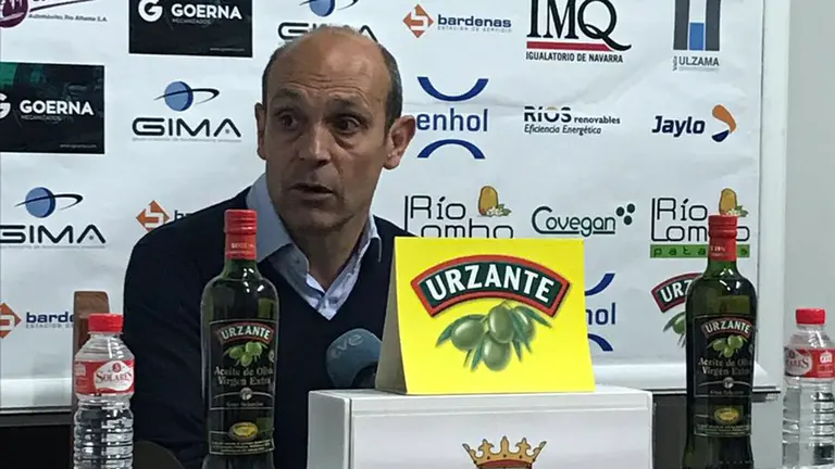 José Mari Lumbreras en rueda de prensa. @cdtudelano.