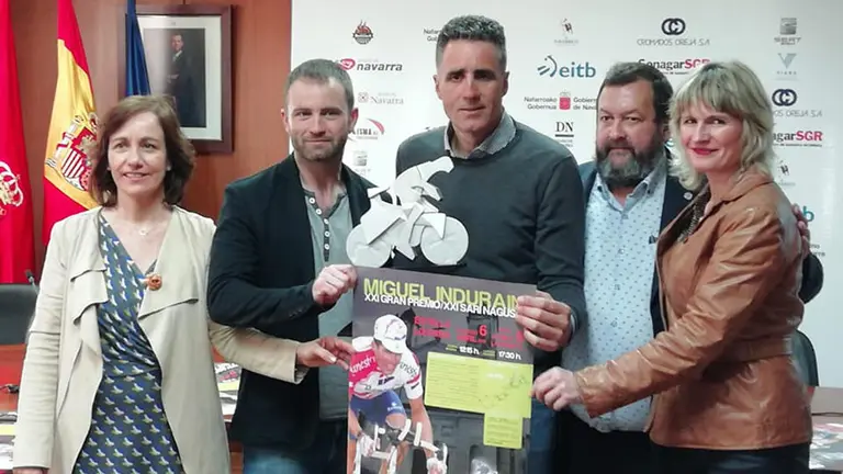 Presentación del GP Miguel Induráin 2019 en Estella. Facebook CC Estella.